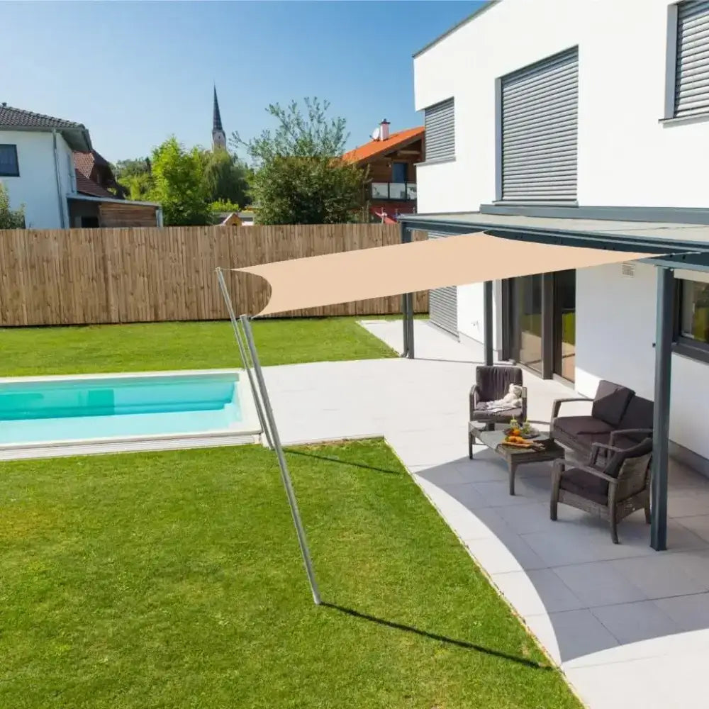 Toldo Vela Cuadrado Rosa Palo