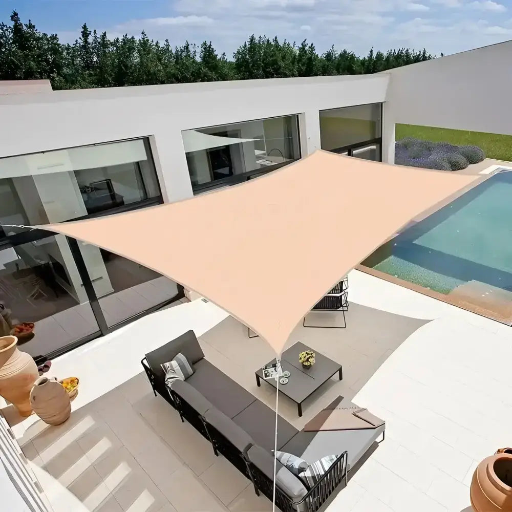 Toldo Vela Rectangular Rosa Palo