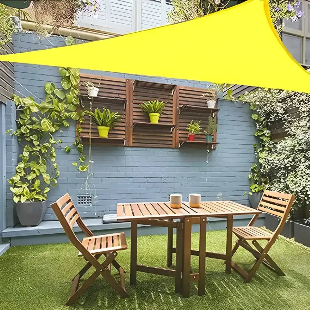 Toldo Vela Triangular Amarillo