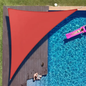 Toldo Vela Triangular Rojo