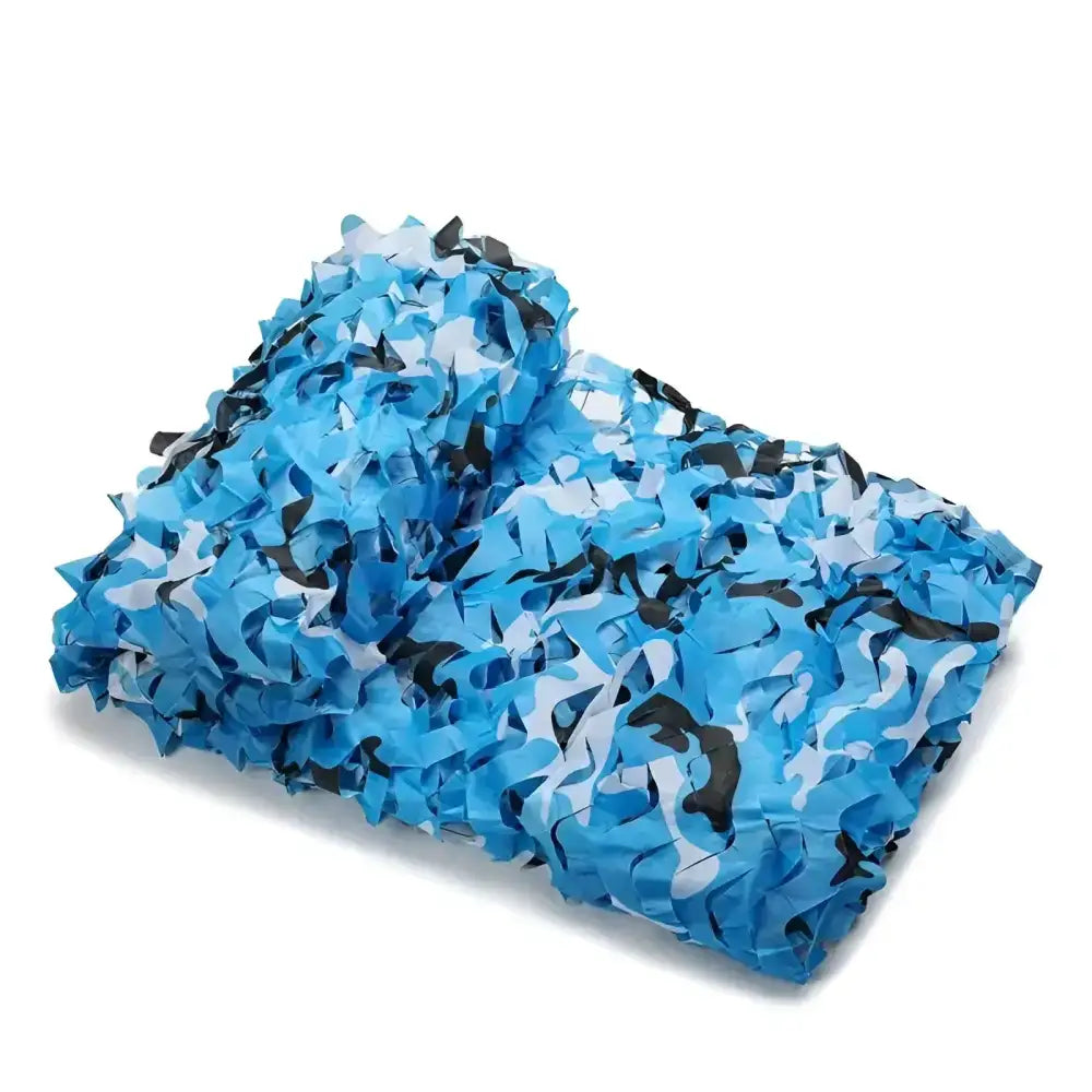 Blue Camo Netting | 420D Reinforced Camo Shade Netting