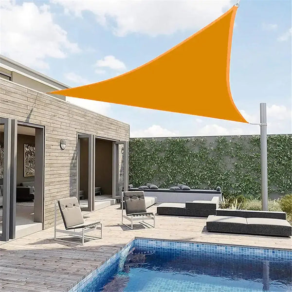 Toldo Vela Triangular Amarillo Azafran