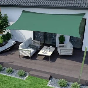 Toldo Vela Rectangular Verde Oscuro