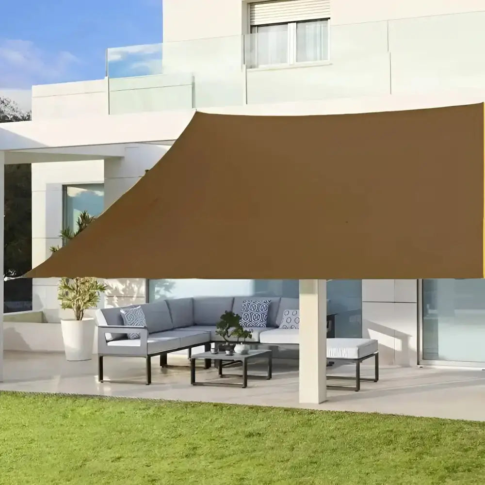 Toldo Vela Rectangular Marron