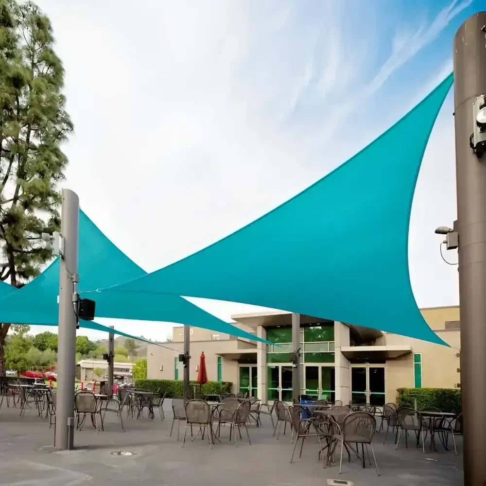 Toldo Vela Triangular Turquesa