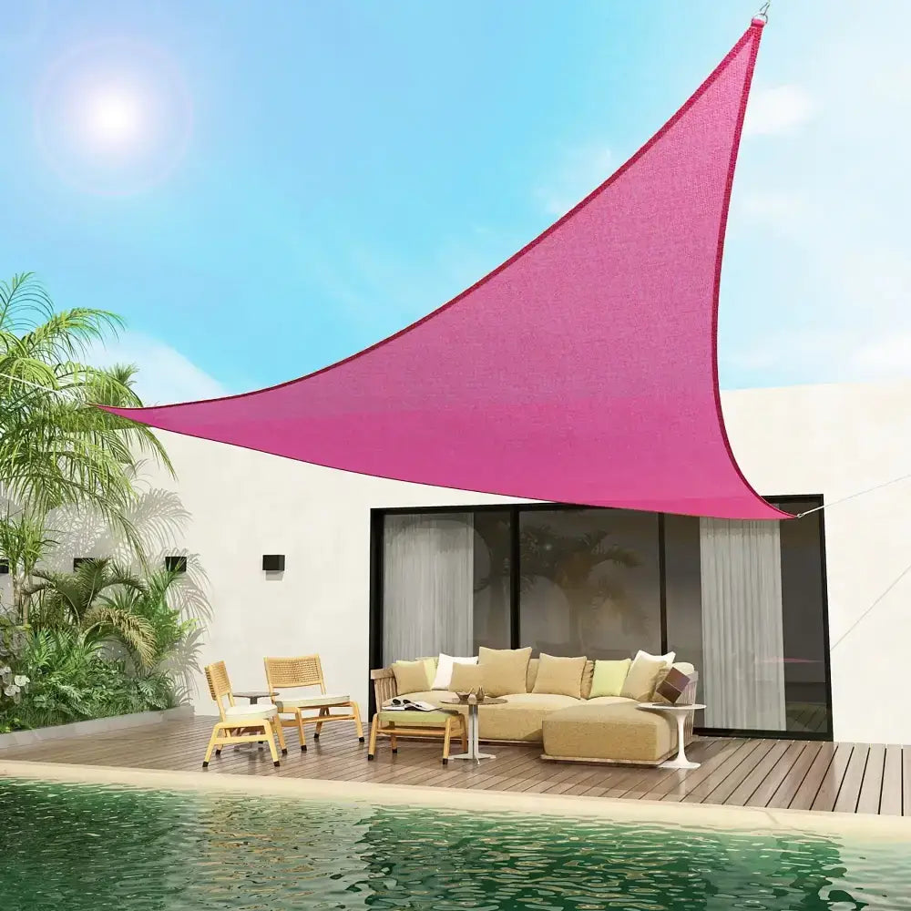 Toldo Vela Triangular Rosa