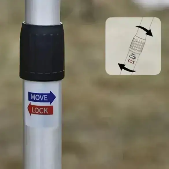 Adjustable Shade Sail Poles for Tarps & Canopies