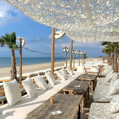 White Camo Netting | 420D Reinforced Camo Shade Netting