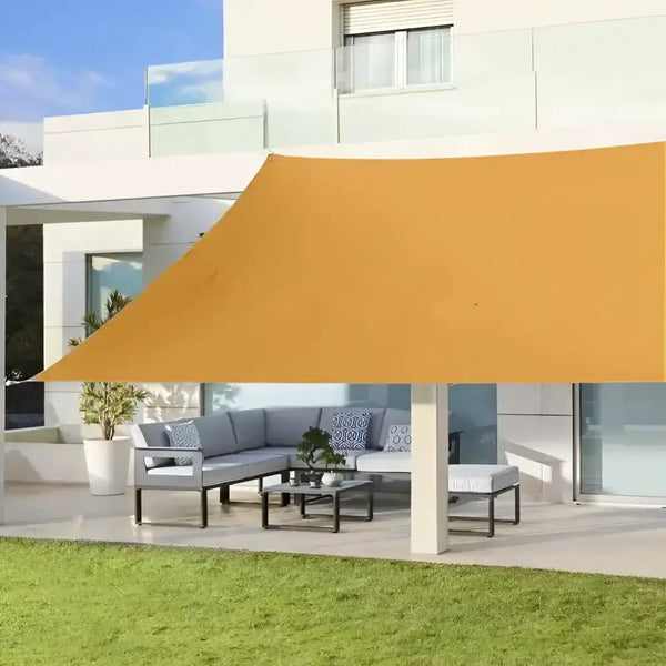 Toldo Vela Rectangular Amarillo Azafran