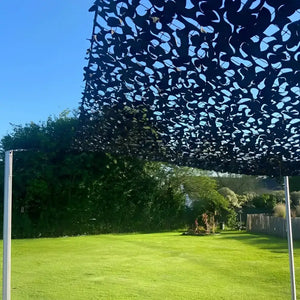 Black Camo Netting | 420D Reinforced Camo Shade Netting