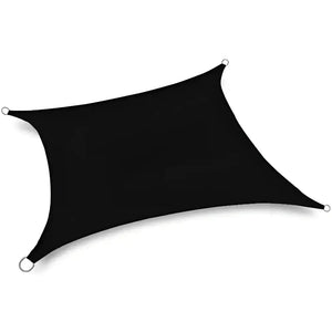Toldo Vela Rectangular Negro