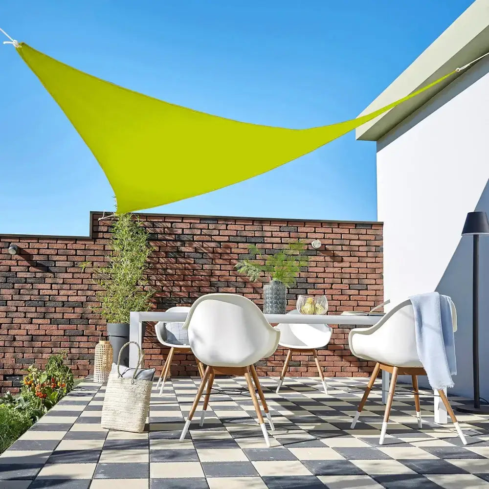 Toldo Vela Triangular Verde Lima