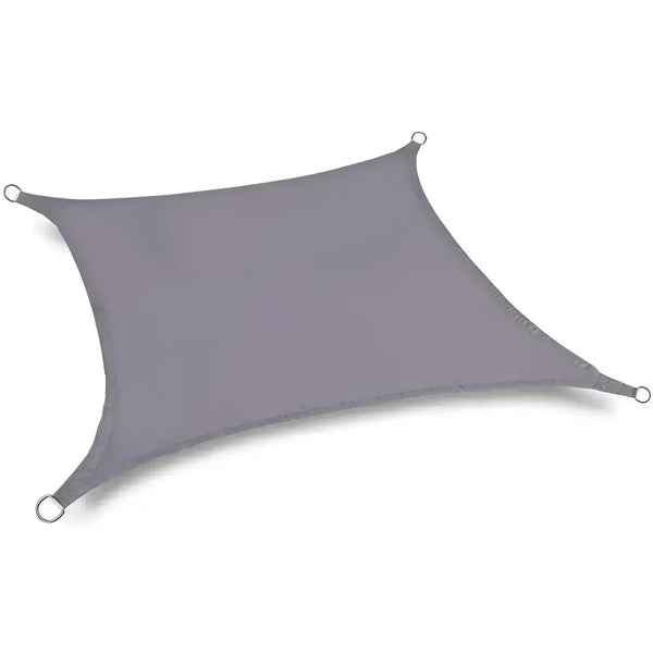 Toldo Vela Rectangular Gris