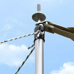 Adjustable Shade Sail Poles for Tarps & Canopies