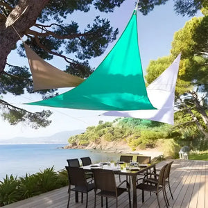Toldo Vela Triangular Turquesa