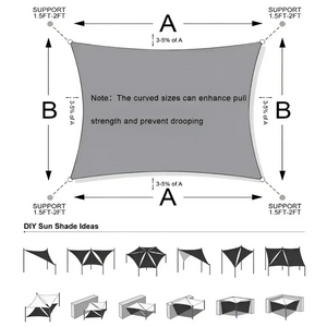 Toldo Vela Rectangular Antracito