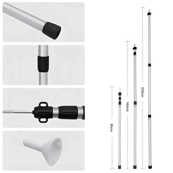 Adjustable Shade Sail Poles for Tarps & Canopies