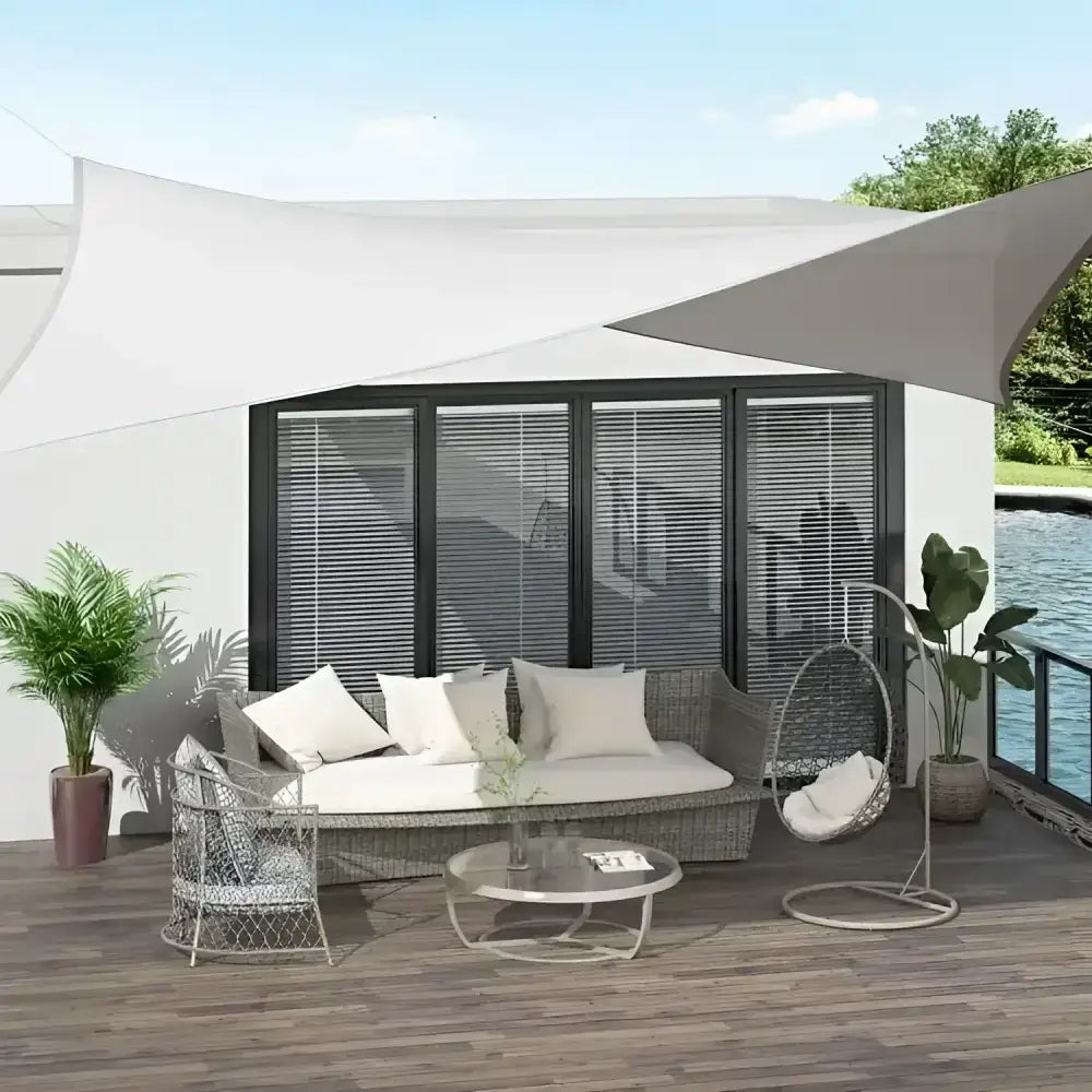 Toldo Vela Rectangular Blanco