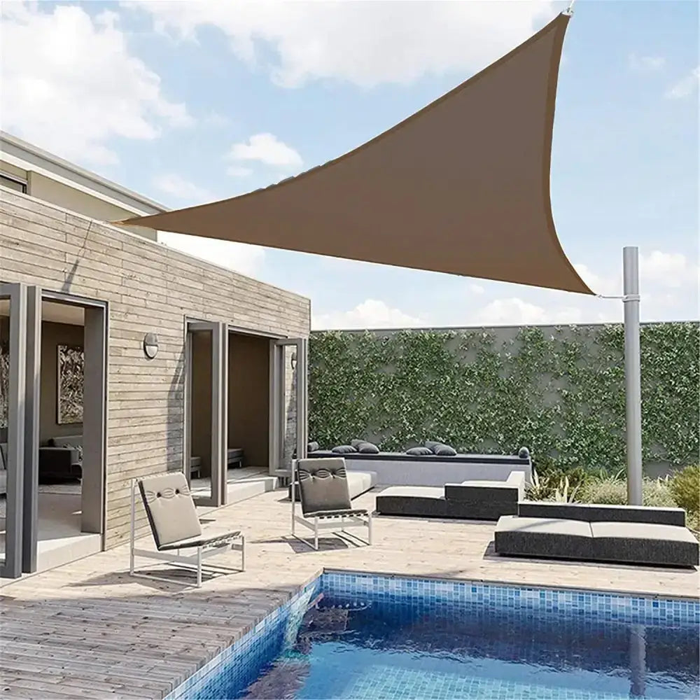 Toldo Vela Triangular Marron