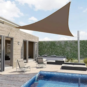 Toldo Vela Triangular Marron