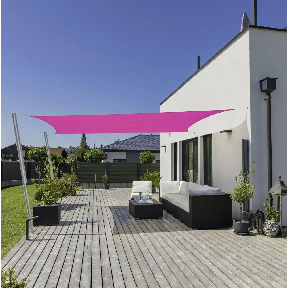 Toldo Vela Rectangular Rosa