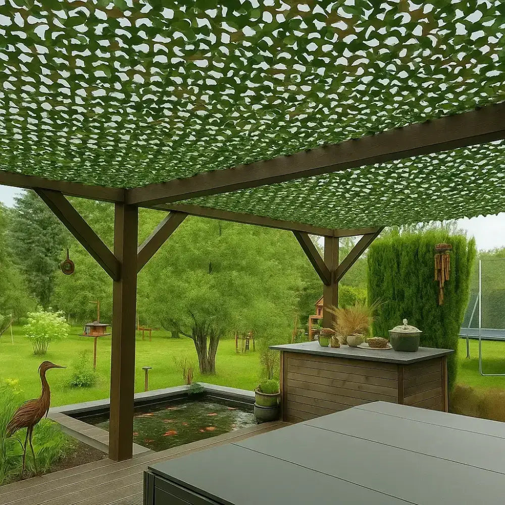 Green Camo Netting | 420D Reinforced Camo Shade Netting