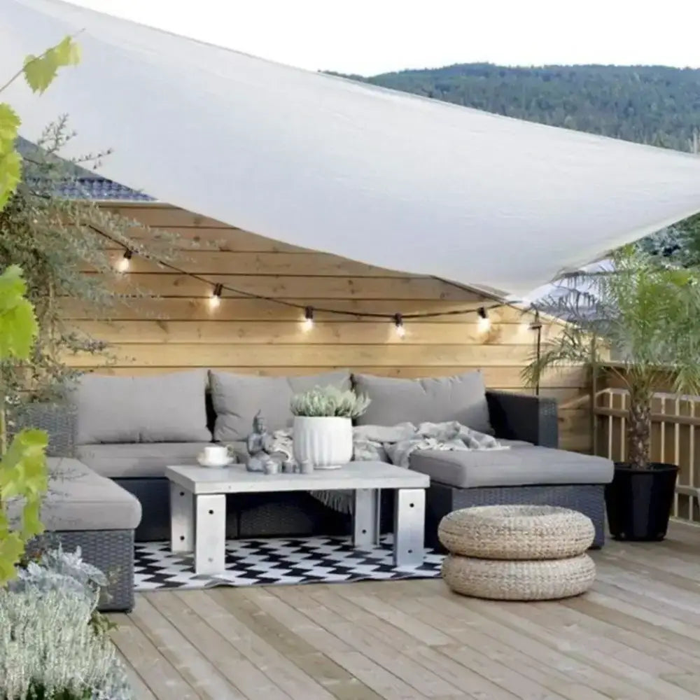 Toldo Vela Rectangular Blanco