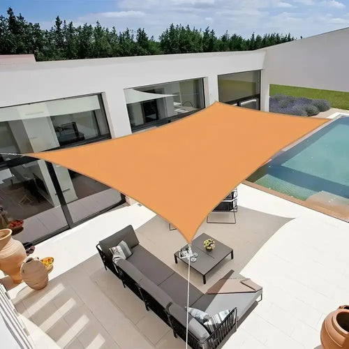 Toldo Vela Rectangular Amarillo Azafran