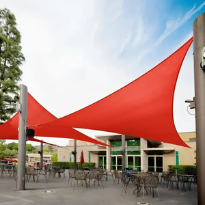 Toldo Vela Triangular Rojo