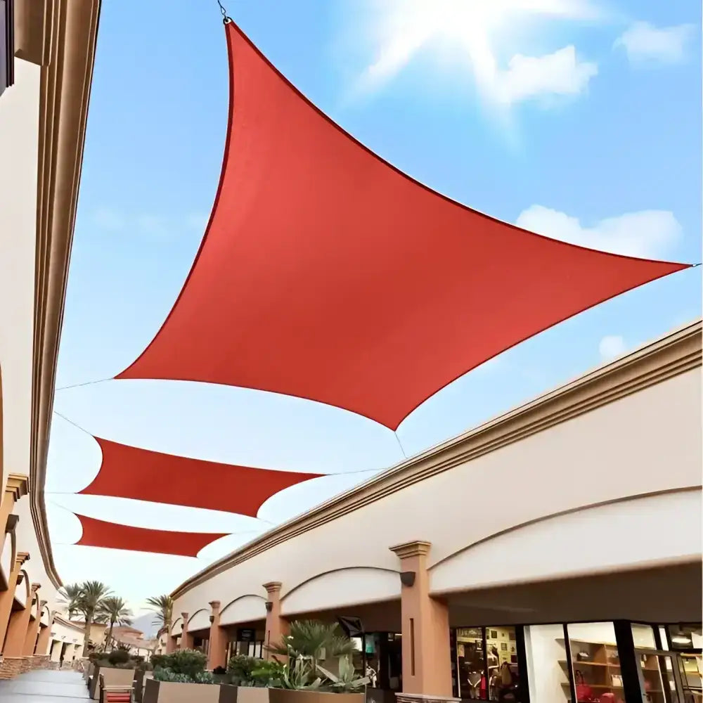 Toldo Vela Cuadrado Rojo