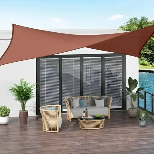 Toldo Vela Rectangular Granate