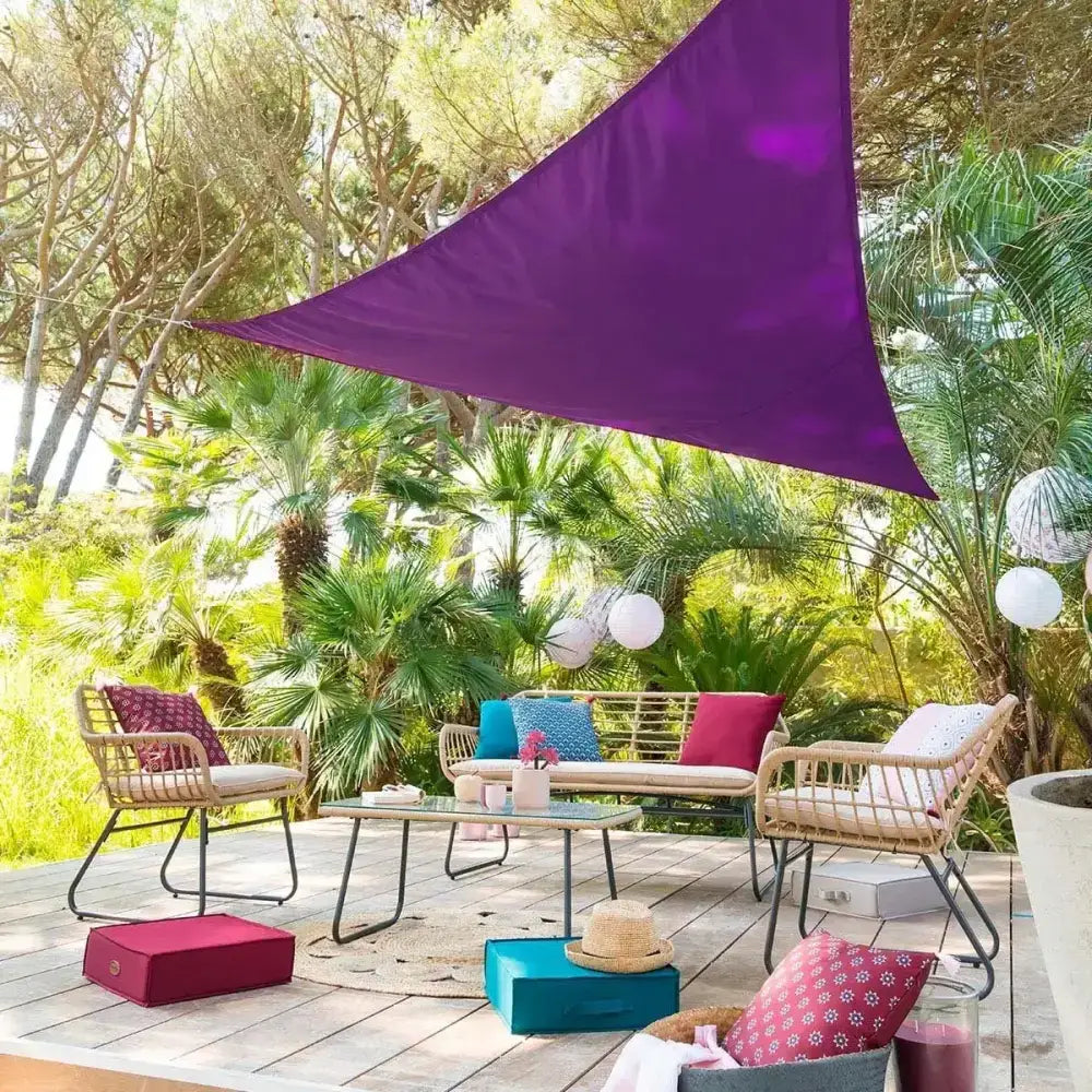 Toldo Vela Triangular Morado