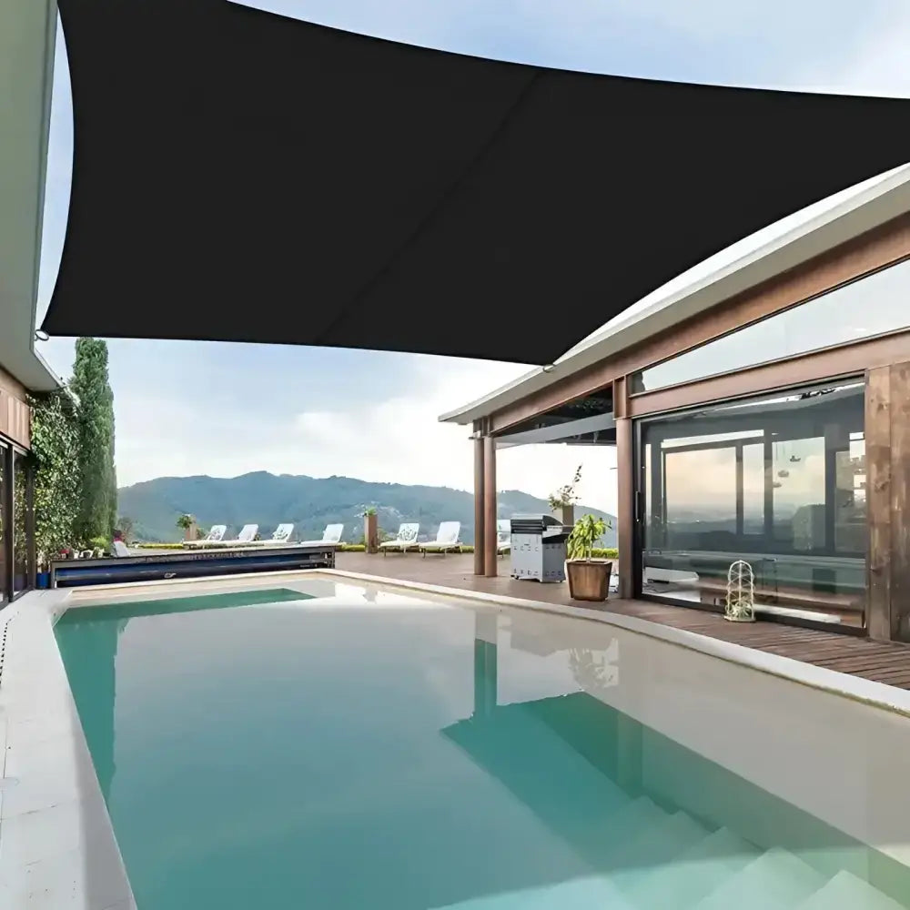 Toldo Vela Cuadrado Negro