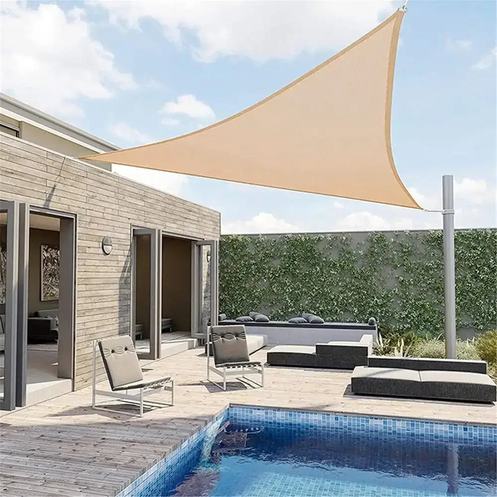Toldo Vela Triangular Rosa Palo