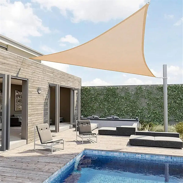Toldo Vela Triangular Rosa Palo